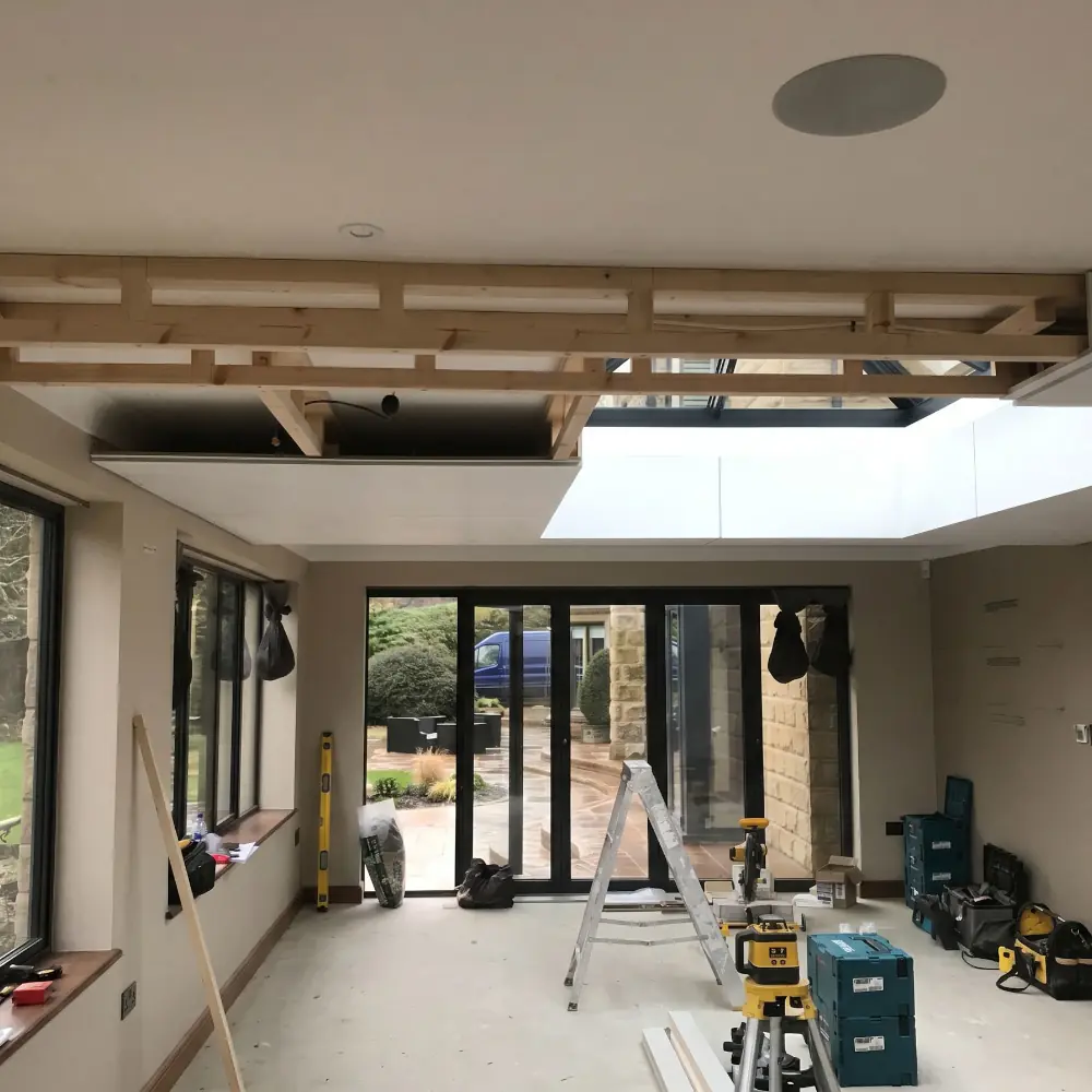 Ceiling before renovation work